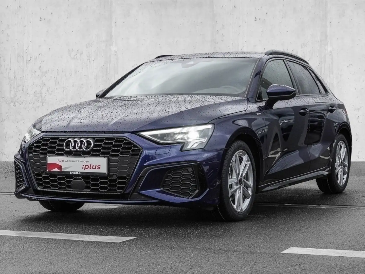 Audi A3 Sportback 30 TDI S tronic S line (AHK) NAVI Blau - 2