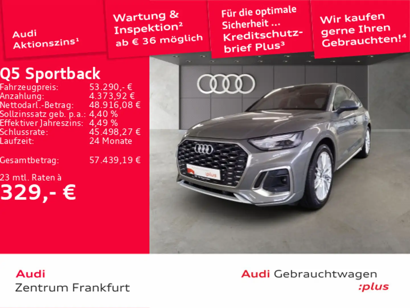 Audi Q5 40 TFSI quattro S tronic S line LED Grau - 1