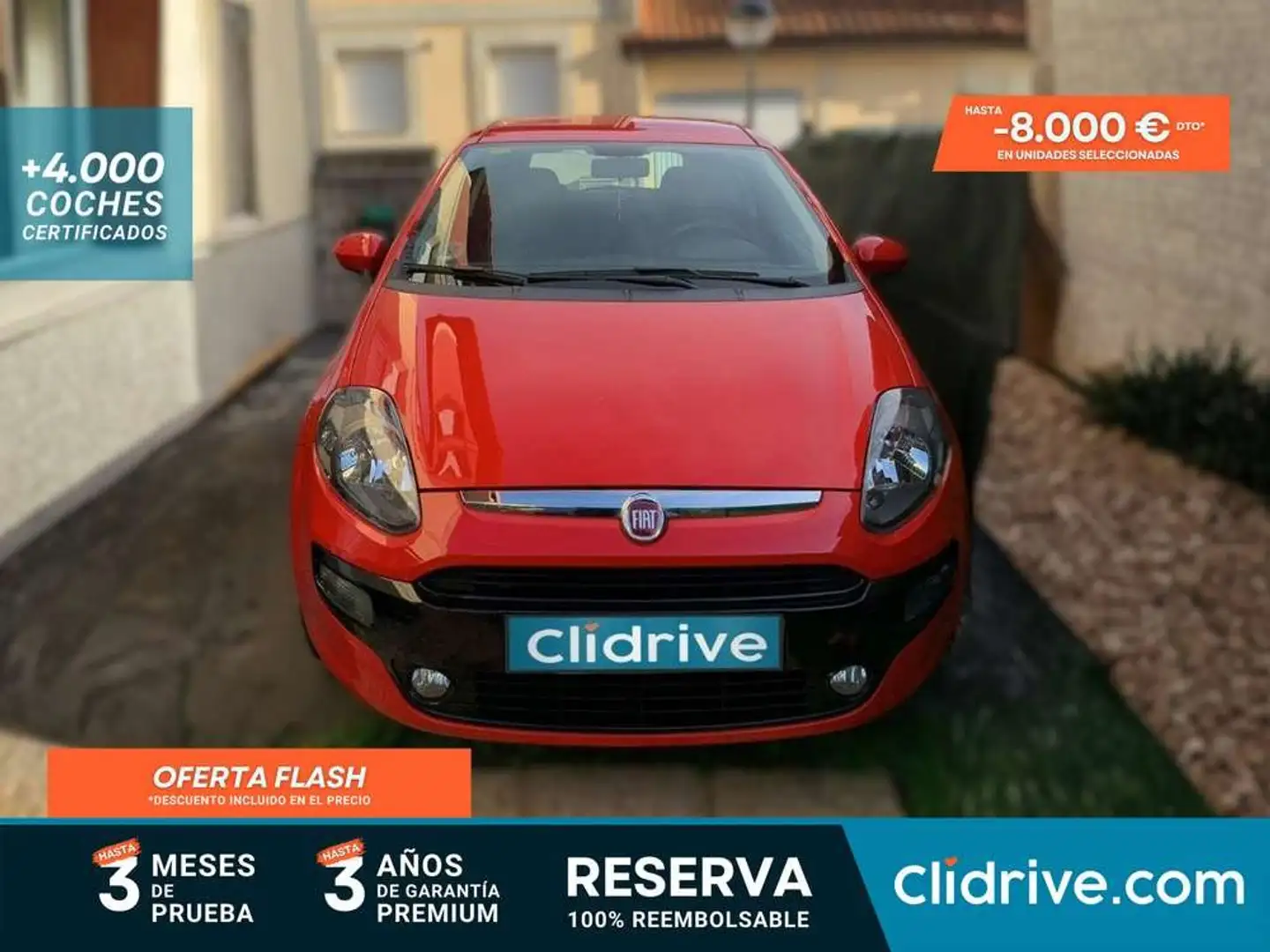 Fiat Punto Evo 1.2 MyLife 69 S&S Rojo - 1