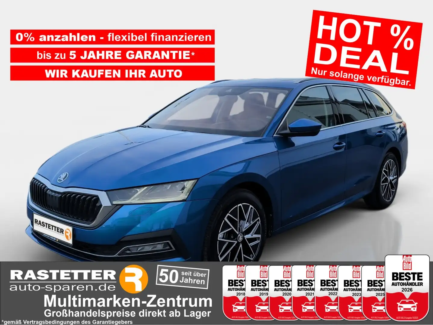 Skoda Sonstige Octavia Combi 2.0 TDI 4x4 Style Matrix+AHK+Pano+HU Blau - 1