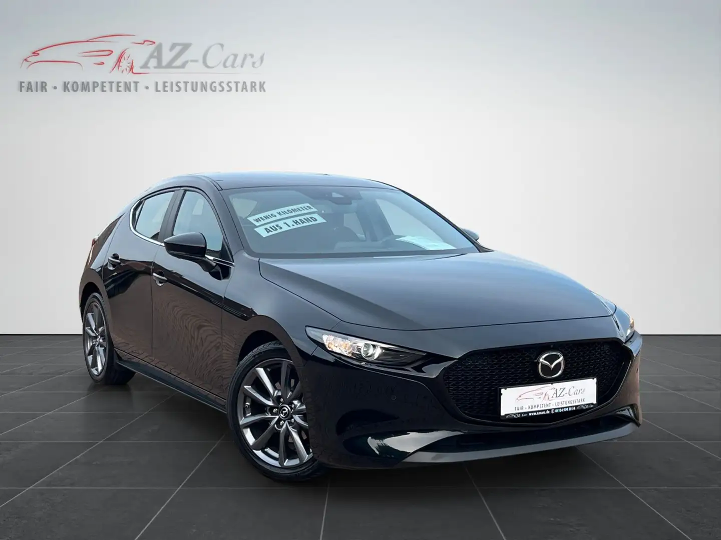 Mazda 3 SKYACTIV-G 2.0 M-Hybrid Selection*NAVI*HUD*LED Zwart - 1