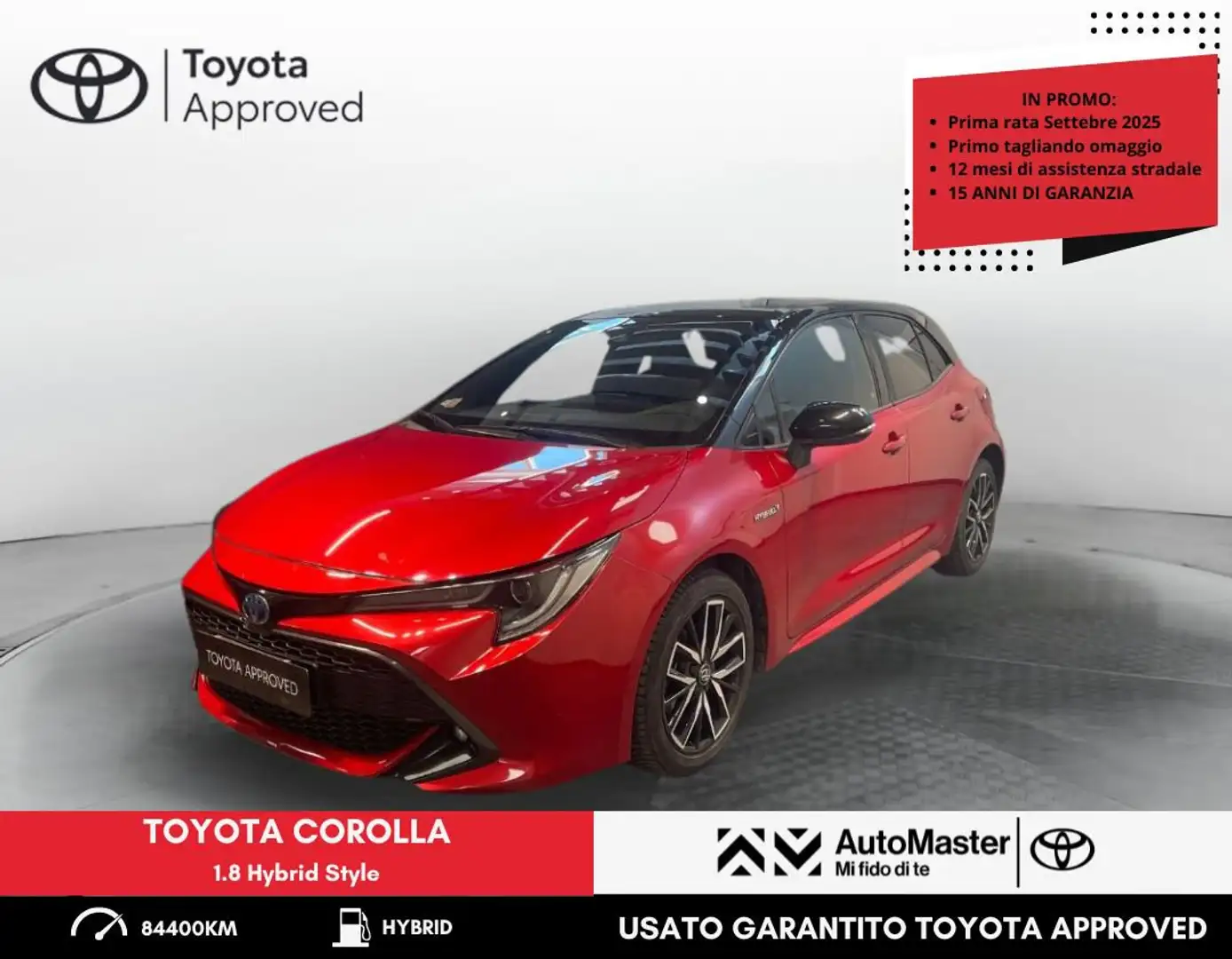 Toyota Corolla 1.8 Hybrid Style Rosso - 1