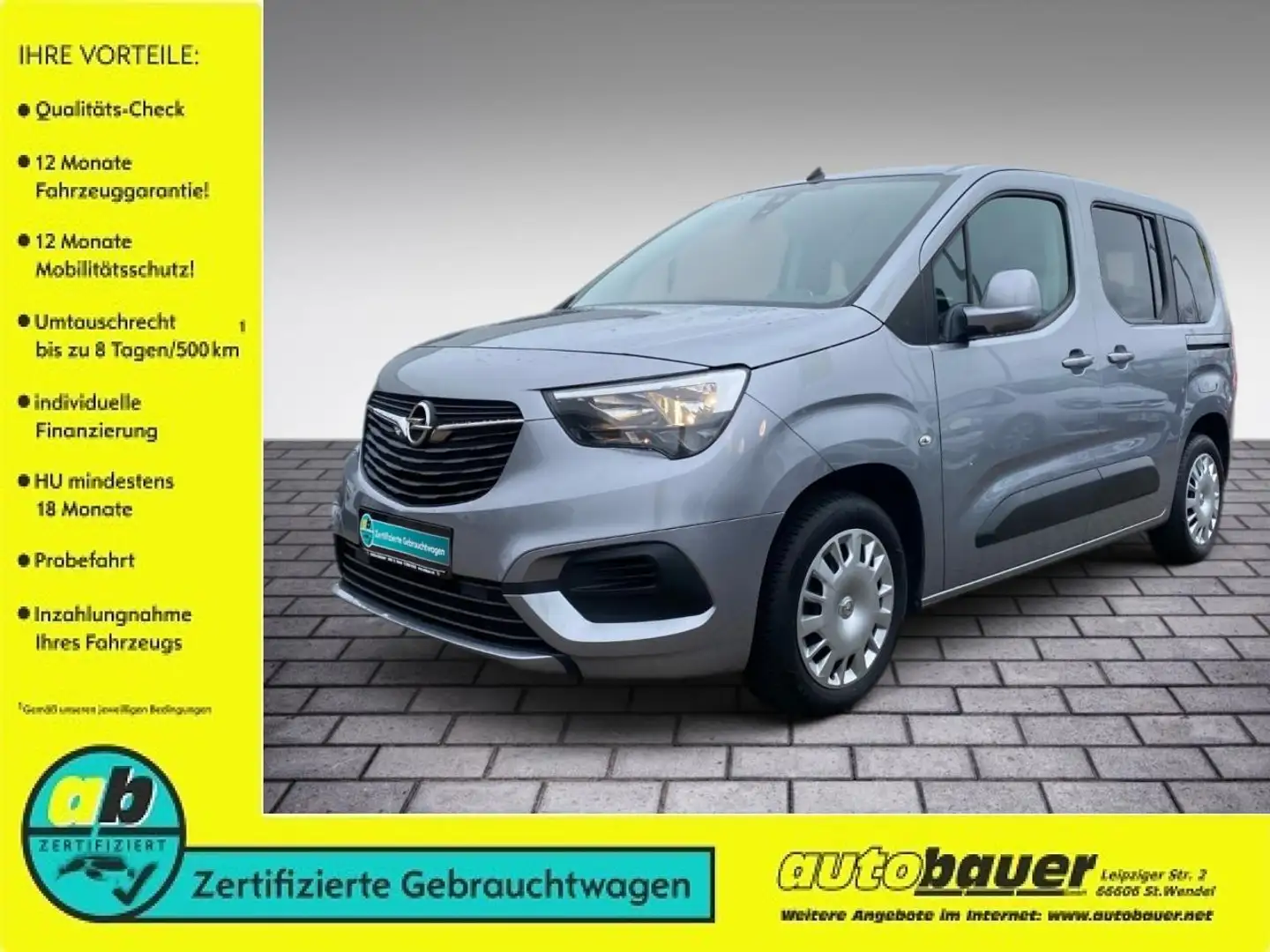 Opel Combo Life Edition Gris - 1