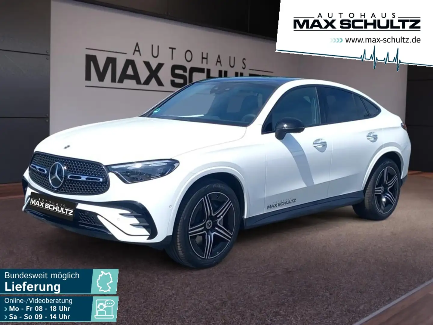 Mercedes-Benz GLC 300 d 4M Coupé AMG*Night*Distr.*PDC*360°*AHK Weiß - 1