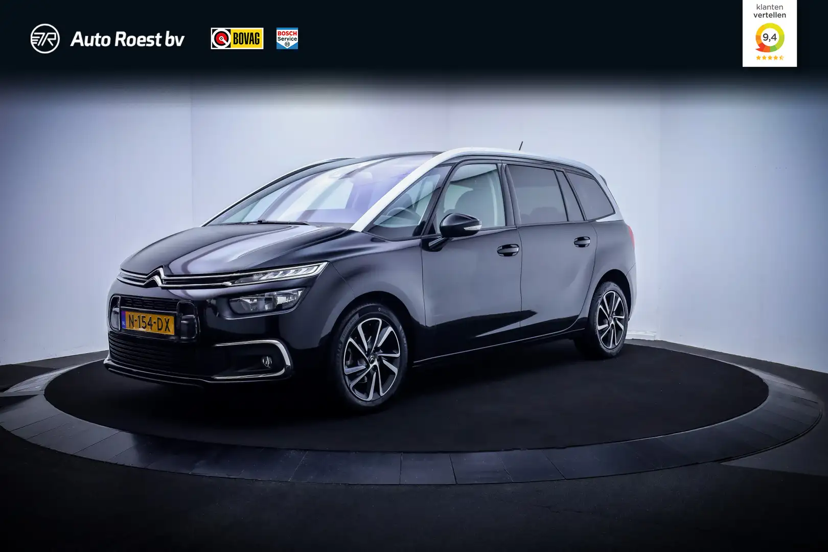 Citroen Grand C4 SpaceTourer 1.2T 7Pers SHINE CAMERA | CARPLAY | KEYLESS | NAVI Noir - 1