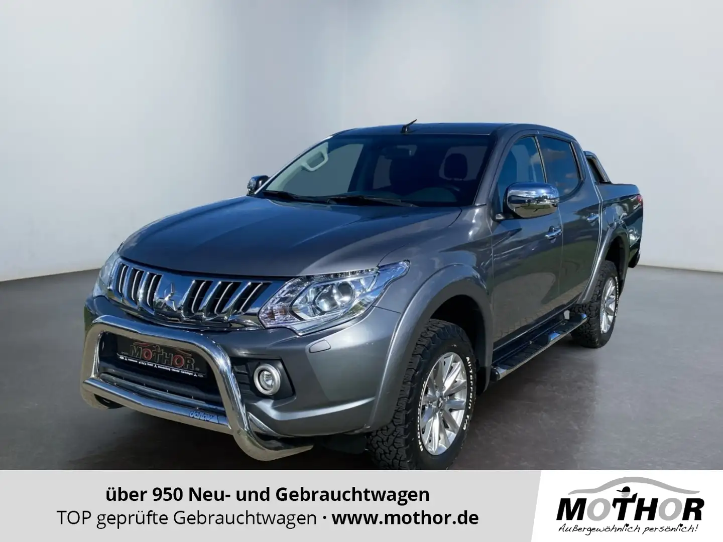 Mitsubishi L200 Top 2,4L DI-D 4WD TEMP KAM SHZ NAVI DAB Grigio - 1