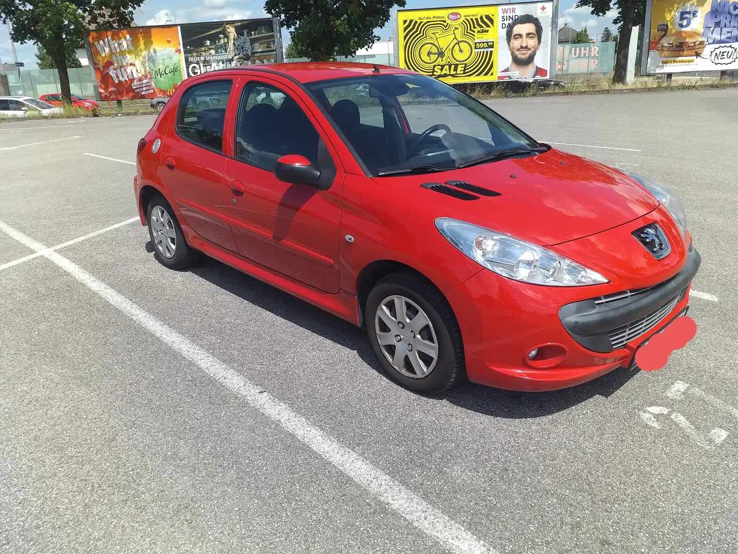 Peugeot 206 206+ **NEUES PICKERL bis 02.2026** Rot - 2
