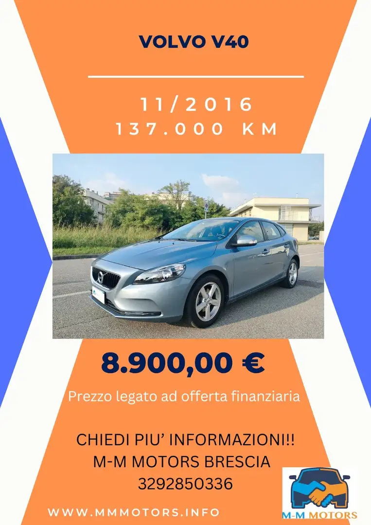 Volvo V40 D2 Business ProM-Mo Argent - 2