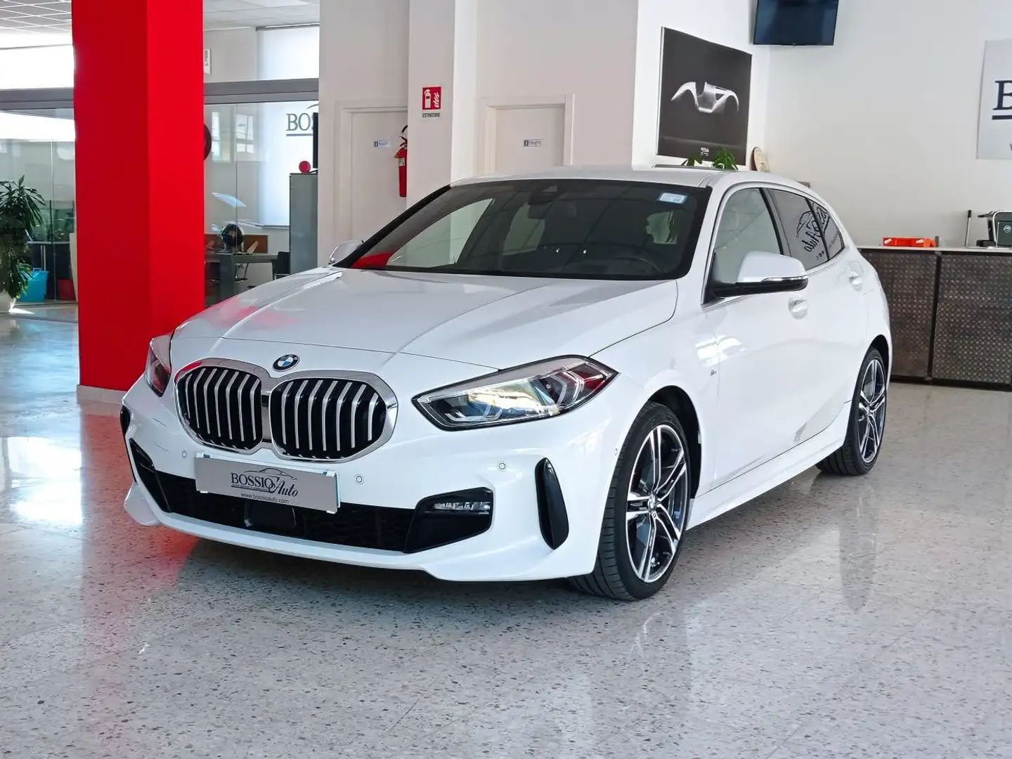 BMW 118 118d Msport auto*IVA DEDUCIBILE*UNICO PROPRIETARIO Weiß - 1