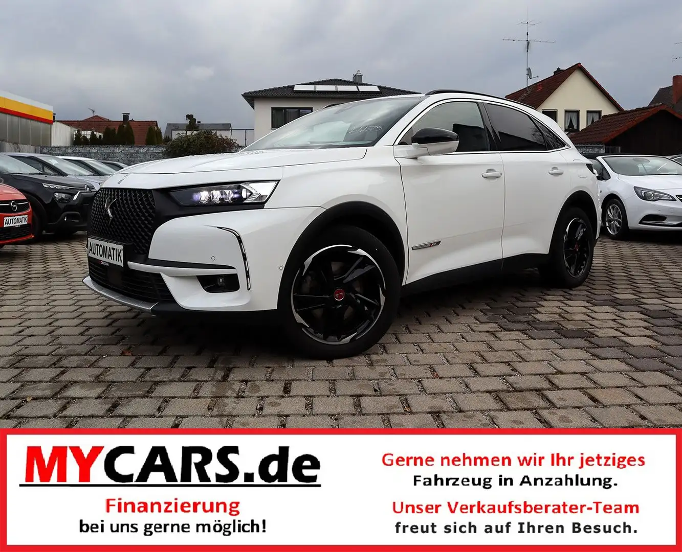 DS Automobiles DS 7 Crossback DS7 Cross. Perf.Line*4x4 Rivoli Leder+NightV*AHK Weiß - 1