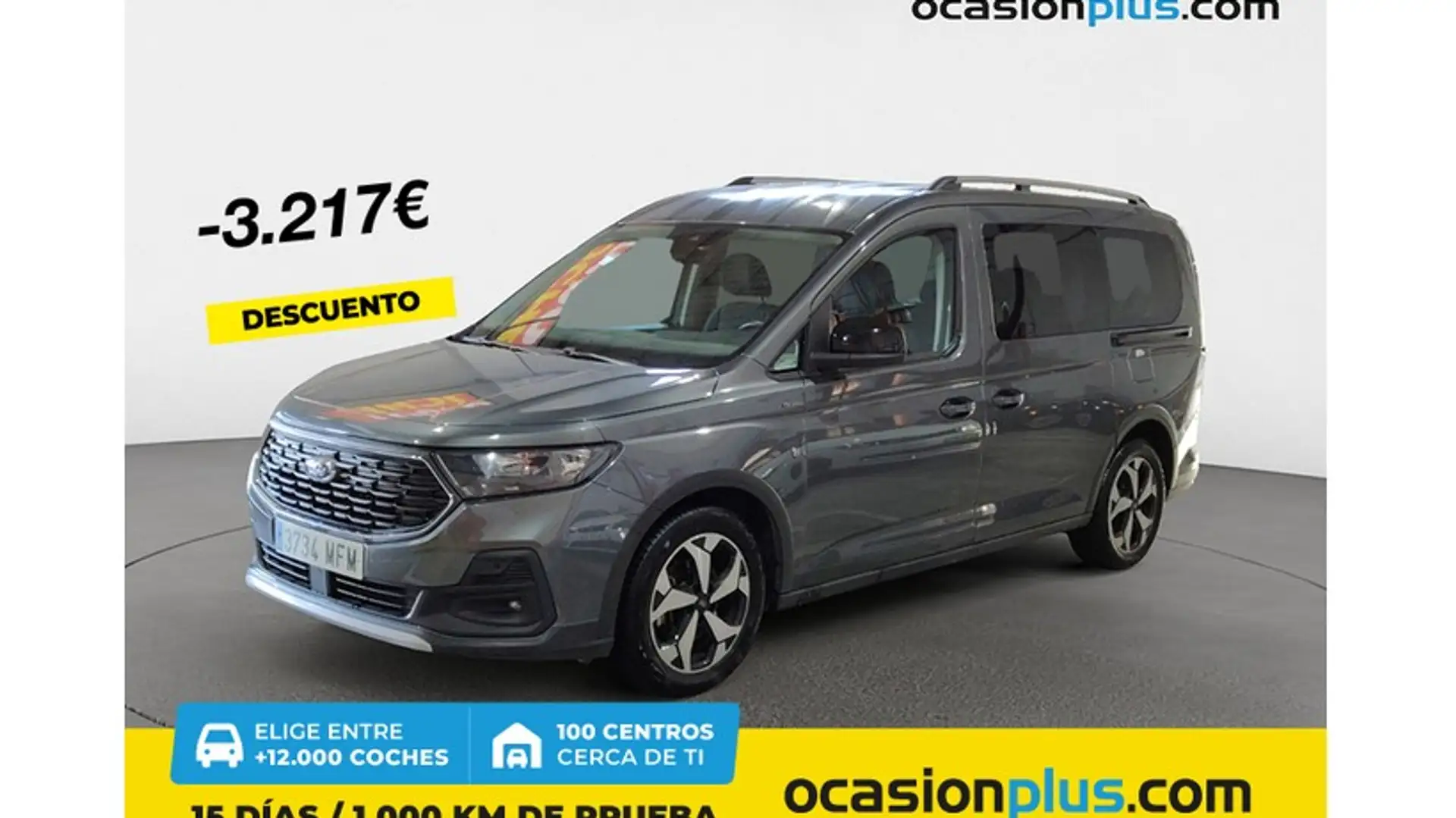 Ford Tourneo Connect Grand 2.0 Ecoblue LWB L2 Active 102 Gris - 1