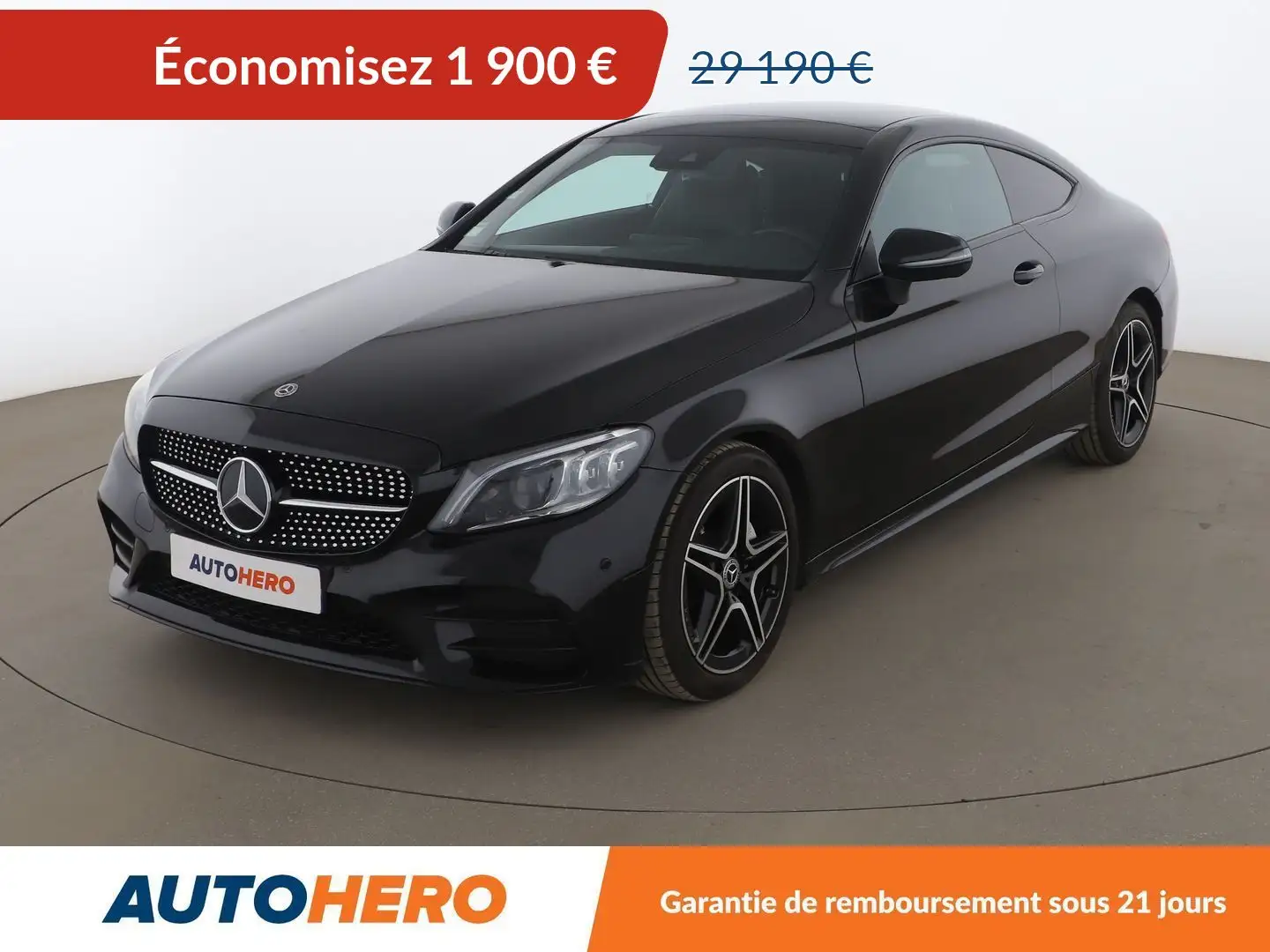 Mercedes-Benz C 220 Coupé 200 AMG Line 9G-Tronic Noir - 1