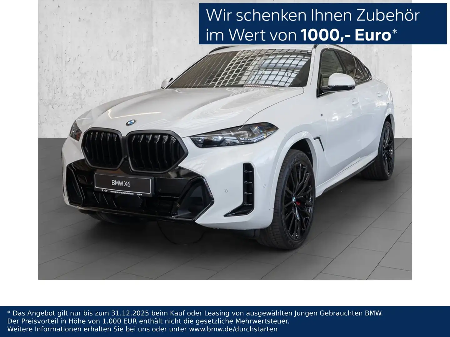 BMW X6 xDrive40d MSportPro PANO AHK H/K PAProf LED Weiß - 1