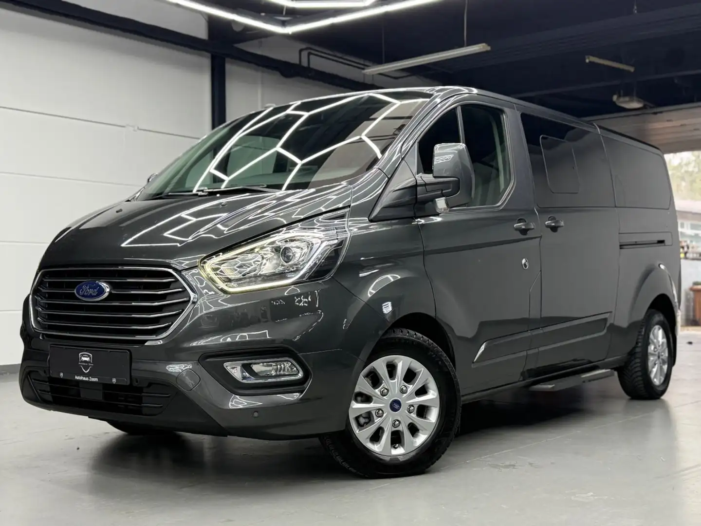 Ford Tourneo Custom LANG 9-SITZER*KAMERA*AHK*CARPLAY Gris - 1