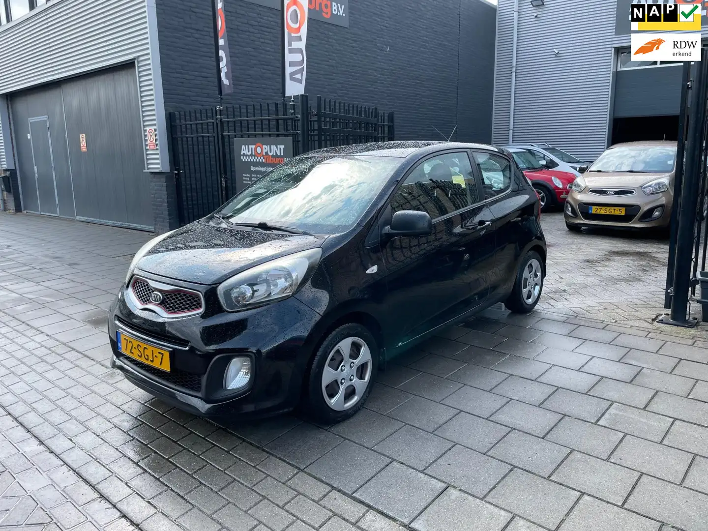 Kia Picanto 1.2 CVVT Comfort Pack 2e Eigenaar! Airco NAP APK Чорний - 1