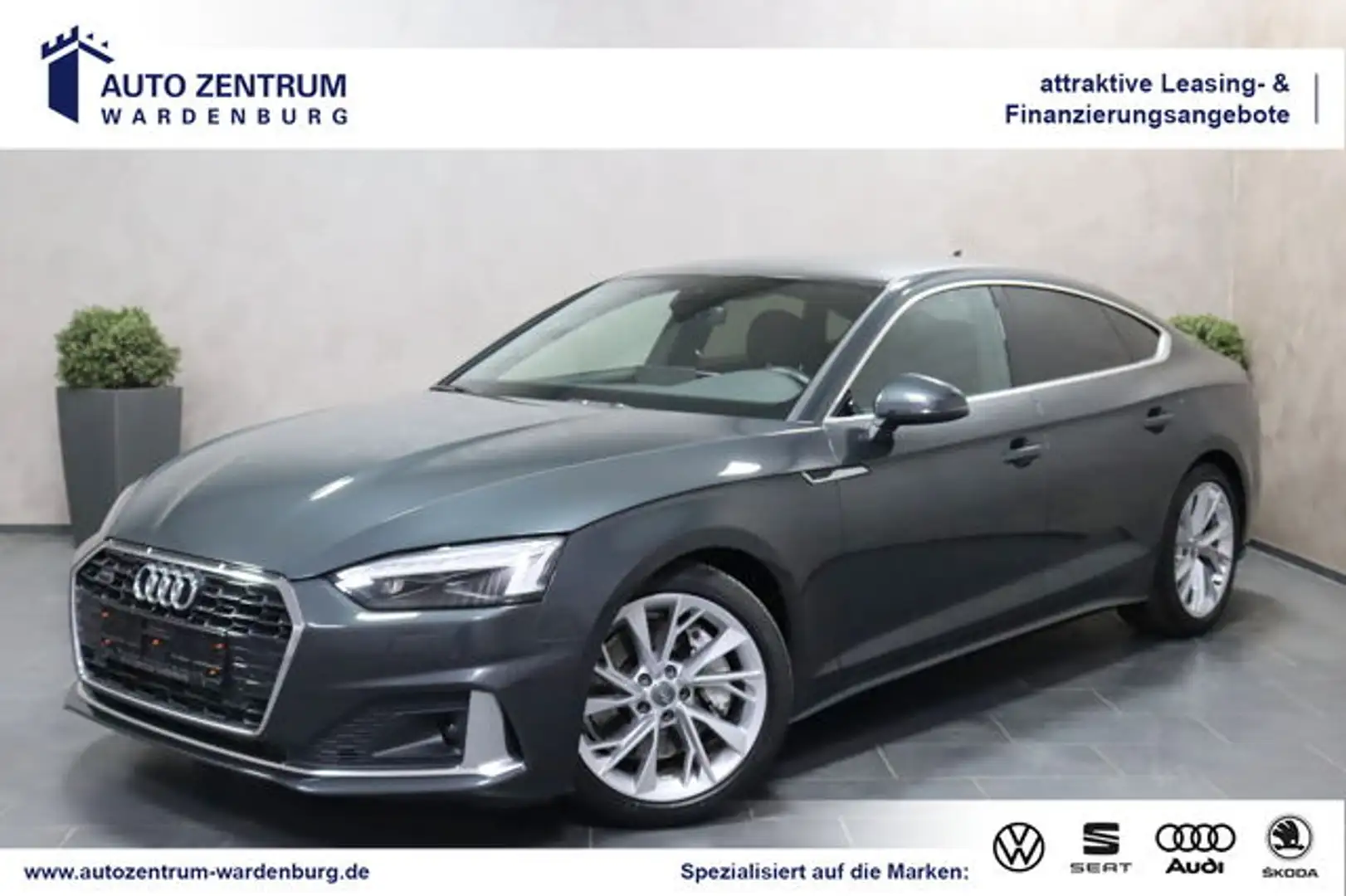 Audi A5 Sportback 45 TDI quattro S Line LED B&O LEDER Grau - 1