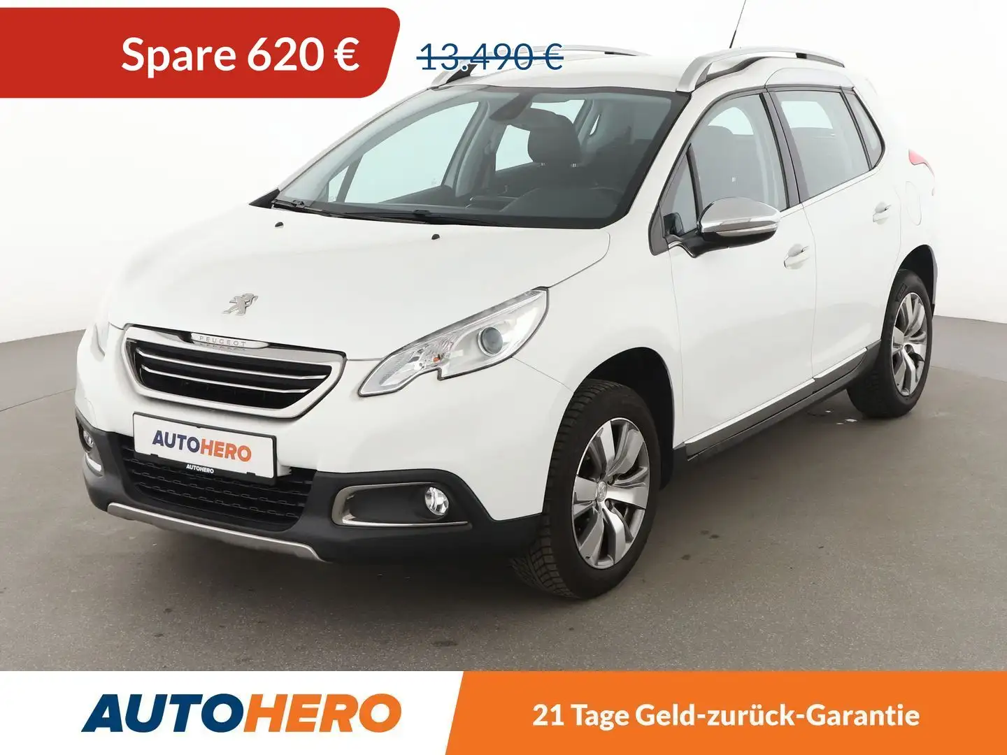 Peugeot 2008 1.2 PureTech Allure Aut.*NAVI*PDC*SHZ*ALU* Weiß - 1