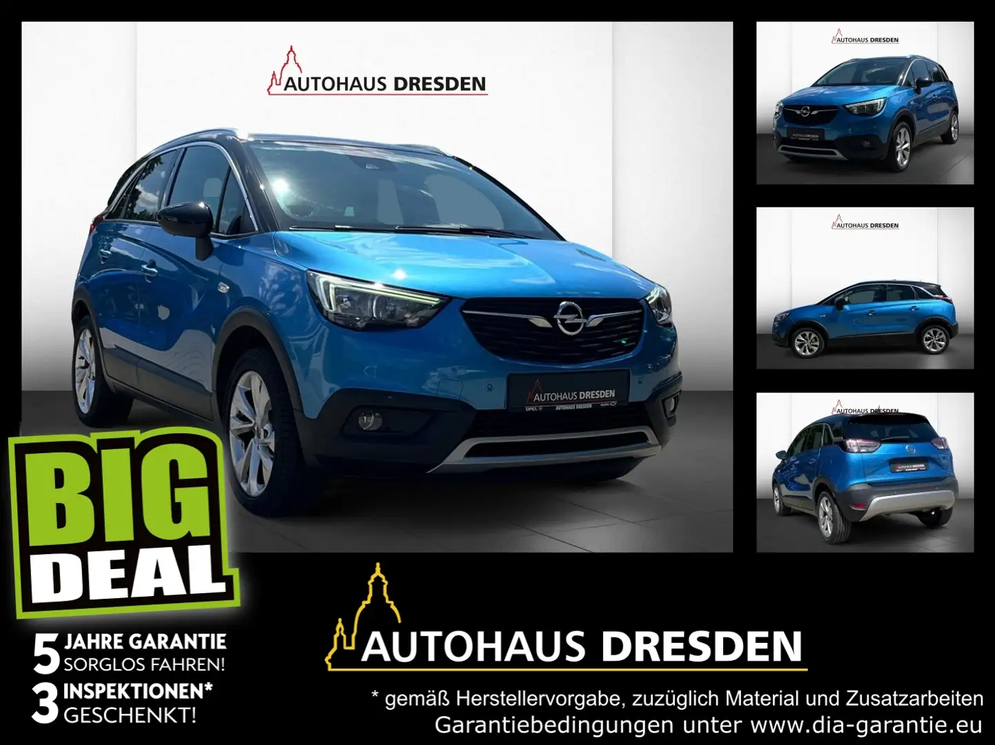 Opel Crossland 1.2 Turbo KLIMA, DAB, Blau - 1
