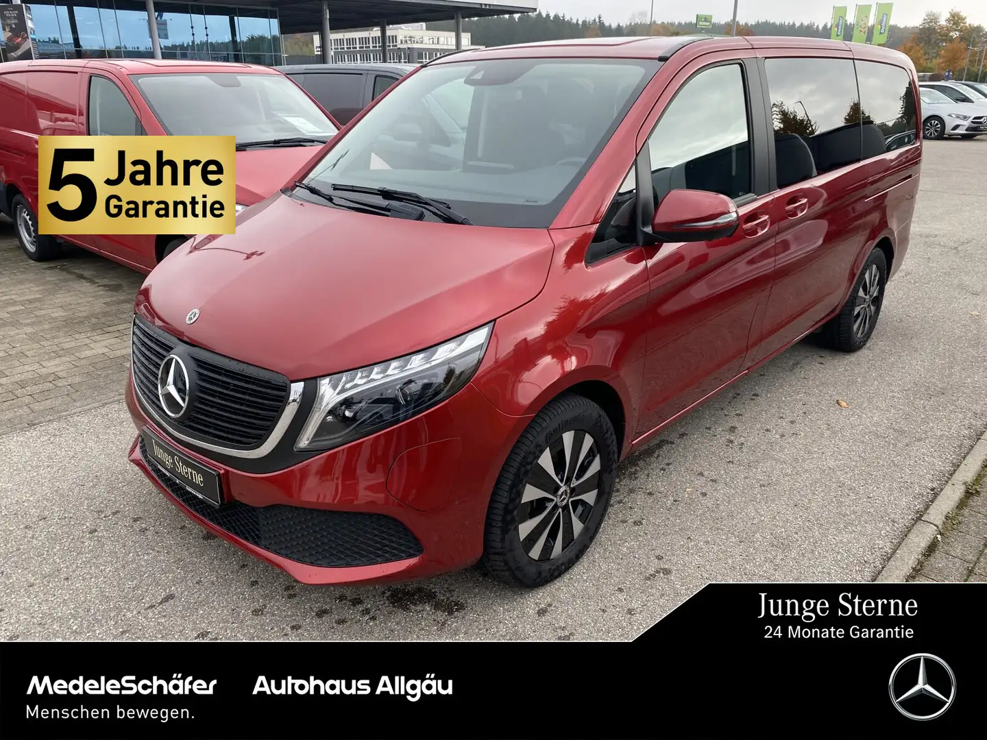 Mercedes-Benz EQV 300 EQV 300 L DISTRONIC 360 KAMERA 7-SITZER Rot - 1