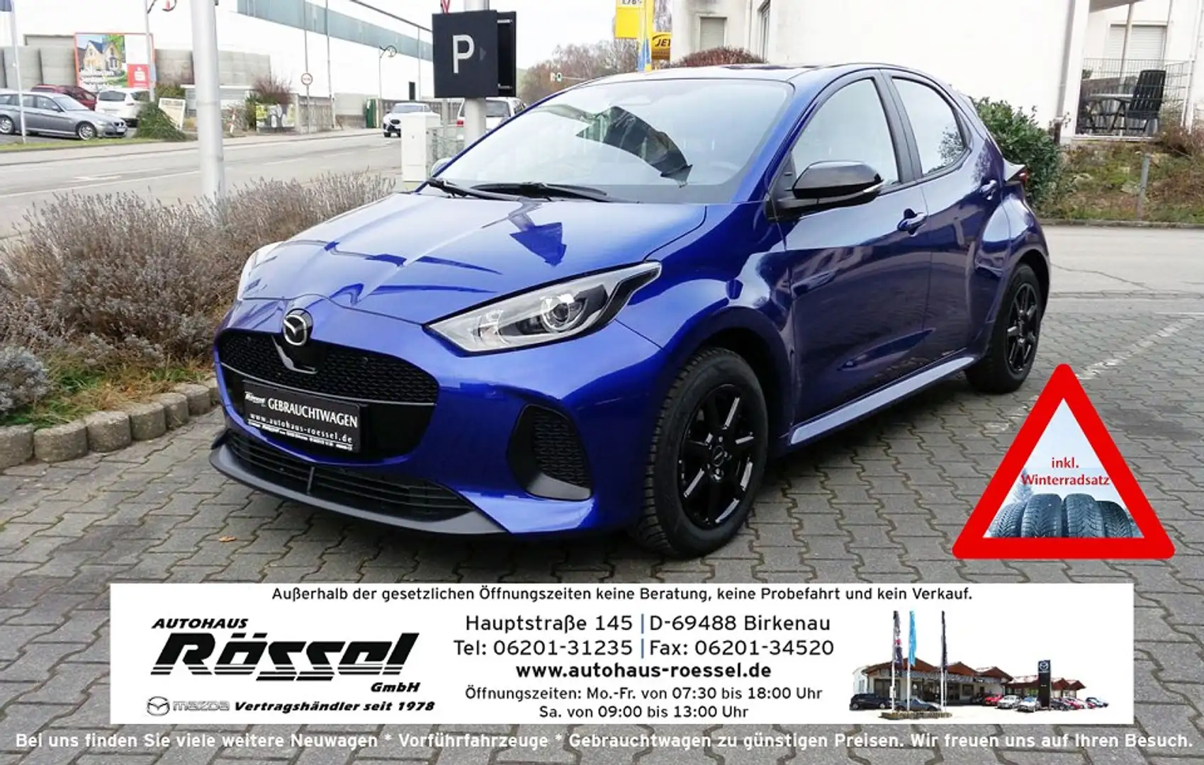 Mazda 2 Hybrid 1.5L Hybrid VVT-i FWD EXCLUSIVE-LINE Blau - 1