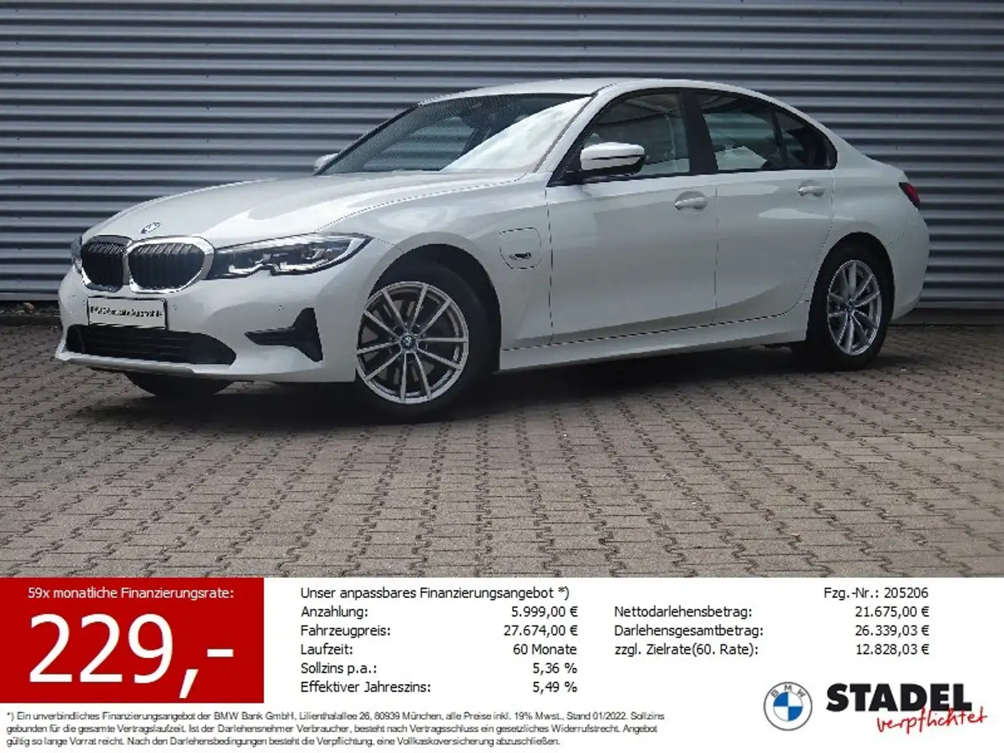 BMW 320 e Lim. Advantage erwLED LivePro CarPlay AHK Weiß - 1