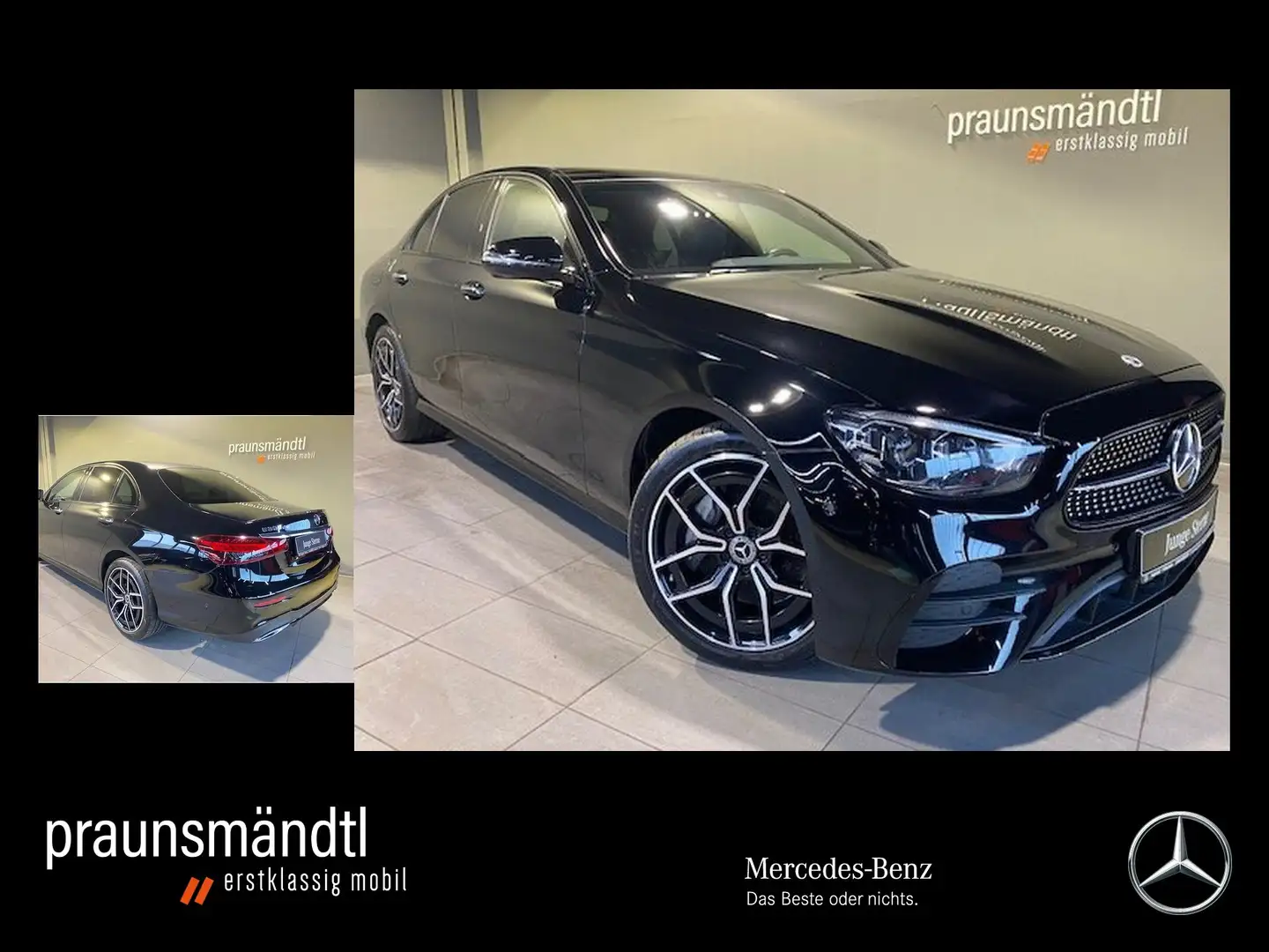 Mercedes-Benz E 300 de AMG Night Pano/Sound/AHK/MuBeam/Kamera Negro - 1