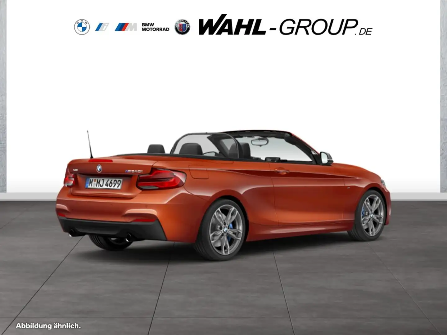 BMW 240 M240i xDrive CABRIO AUT LEDER NAVI PROF HIFI HK AL Orange - 2