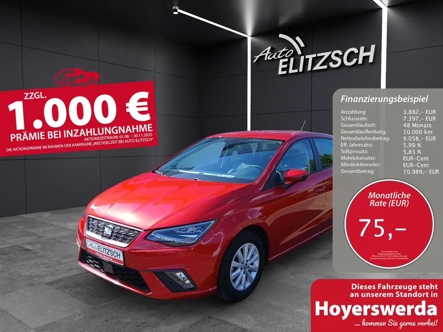 SEAT Ibiza Style LED DAB APP SHZ Rot - 1