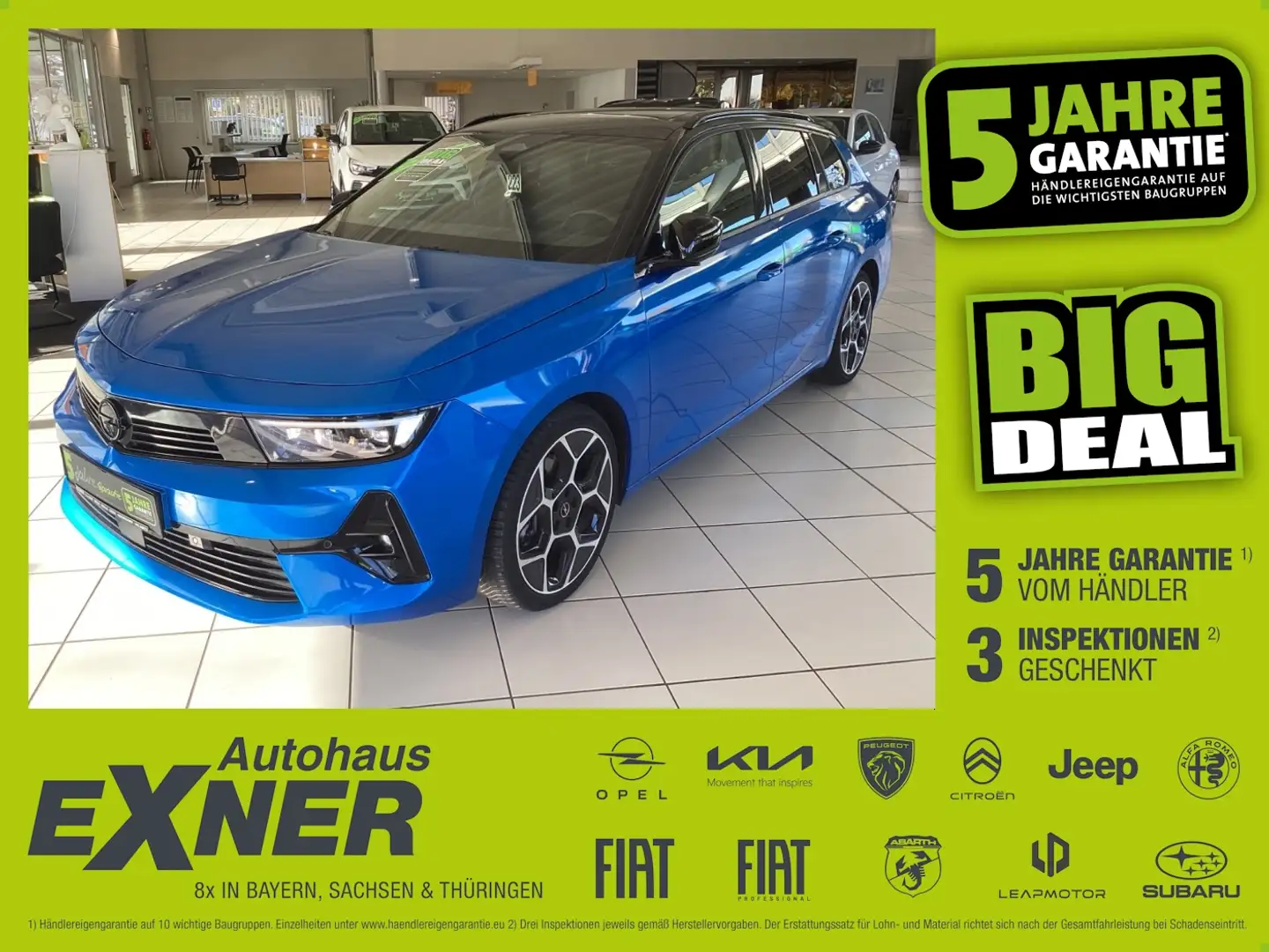 Opel Astra L Sportstourer 1.2 Turbo ULTIMATE ACC+NAVI Bleu - 1