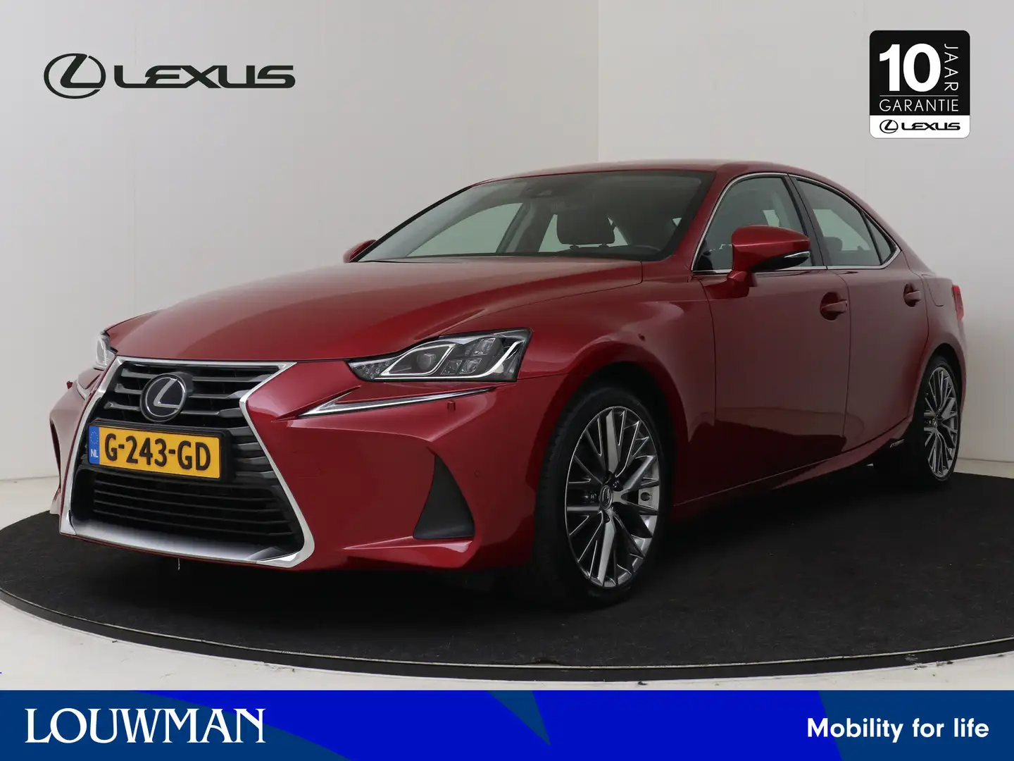 Lexus IS 300 300h Hybrid Luxury Line | Premium Navigatie | Safe Rood - 1