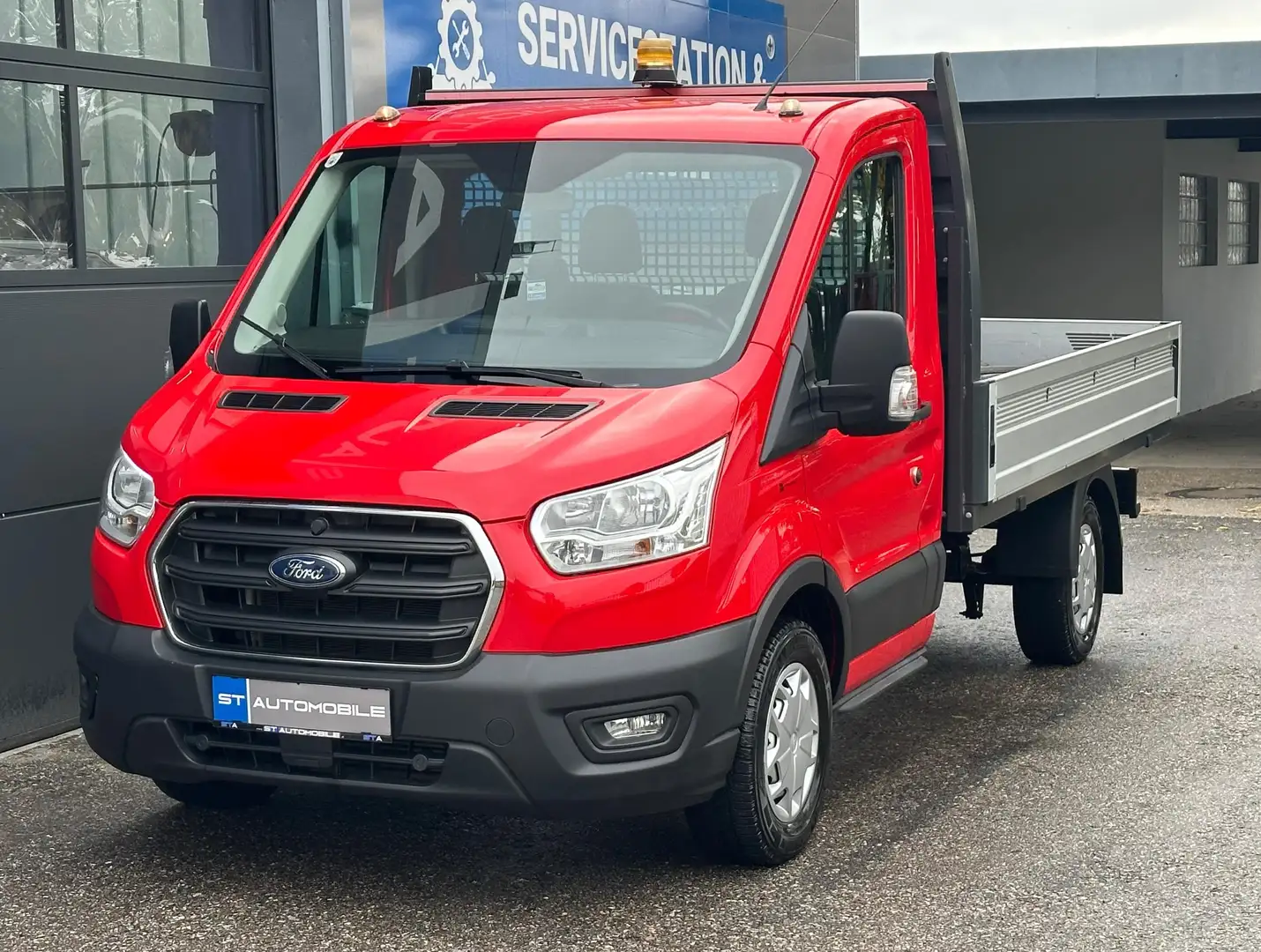 Ford Transit Pritsche 350 L2 Einzelkabine Trend // 1.BESITZ // Rot - 1