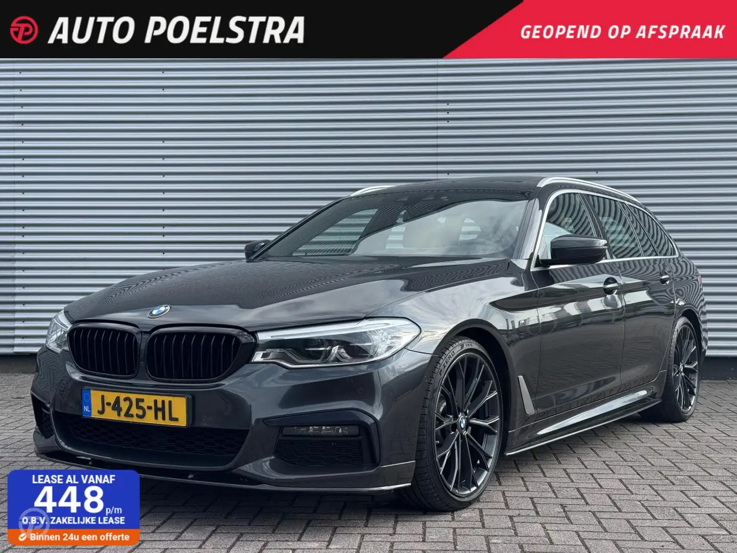 BMW 520 5-serie Touring 520d High Executive M Sport Pano 2 Gris - 1