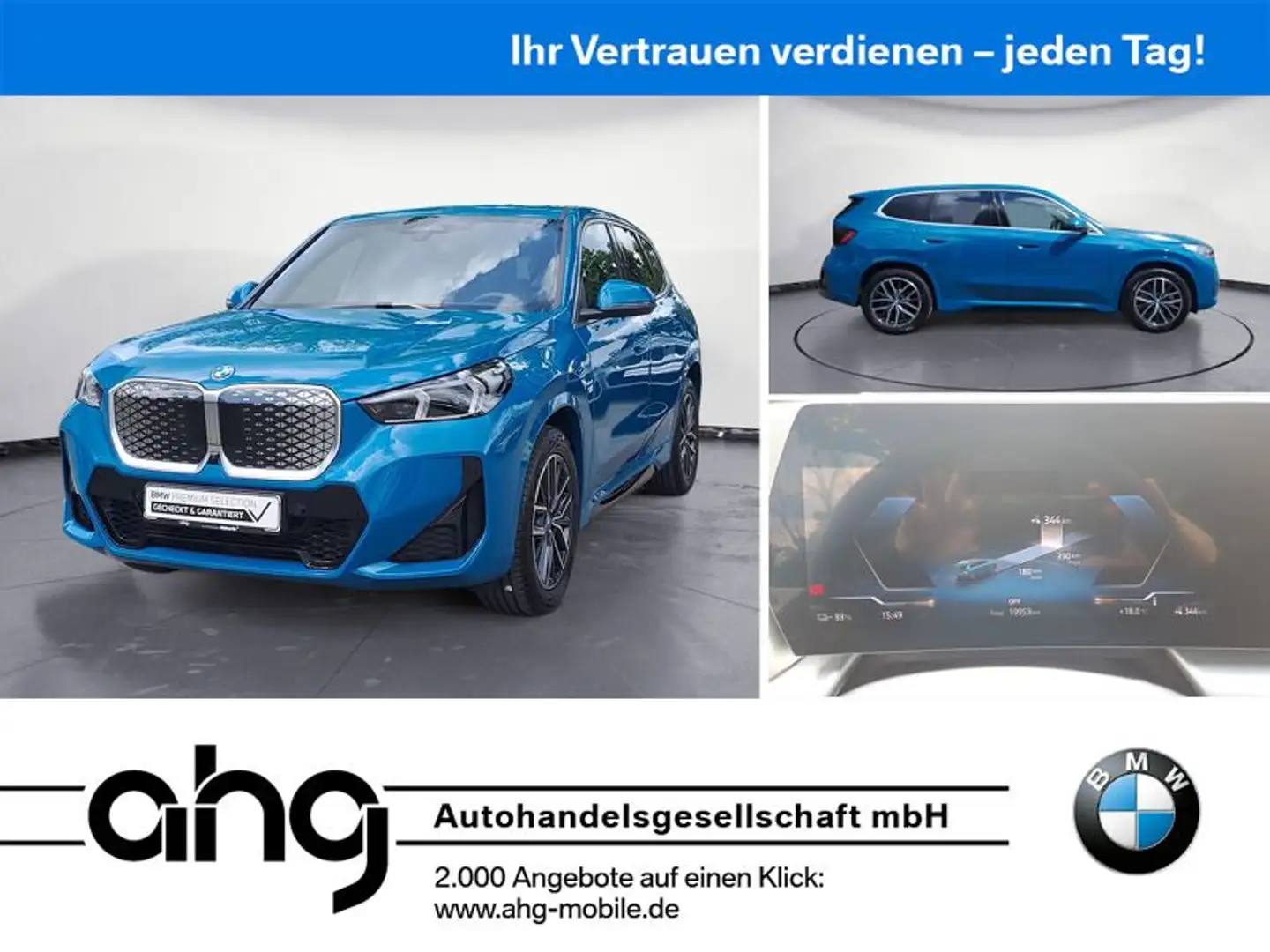 BMW iX1 xDrive30 M Sport | Panorama | | AHK GARANTIE Blau - 1