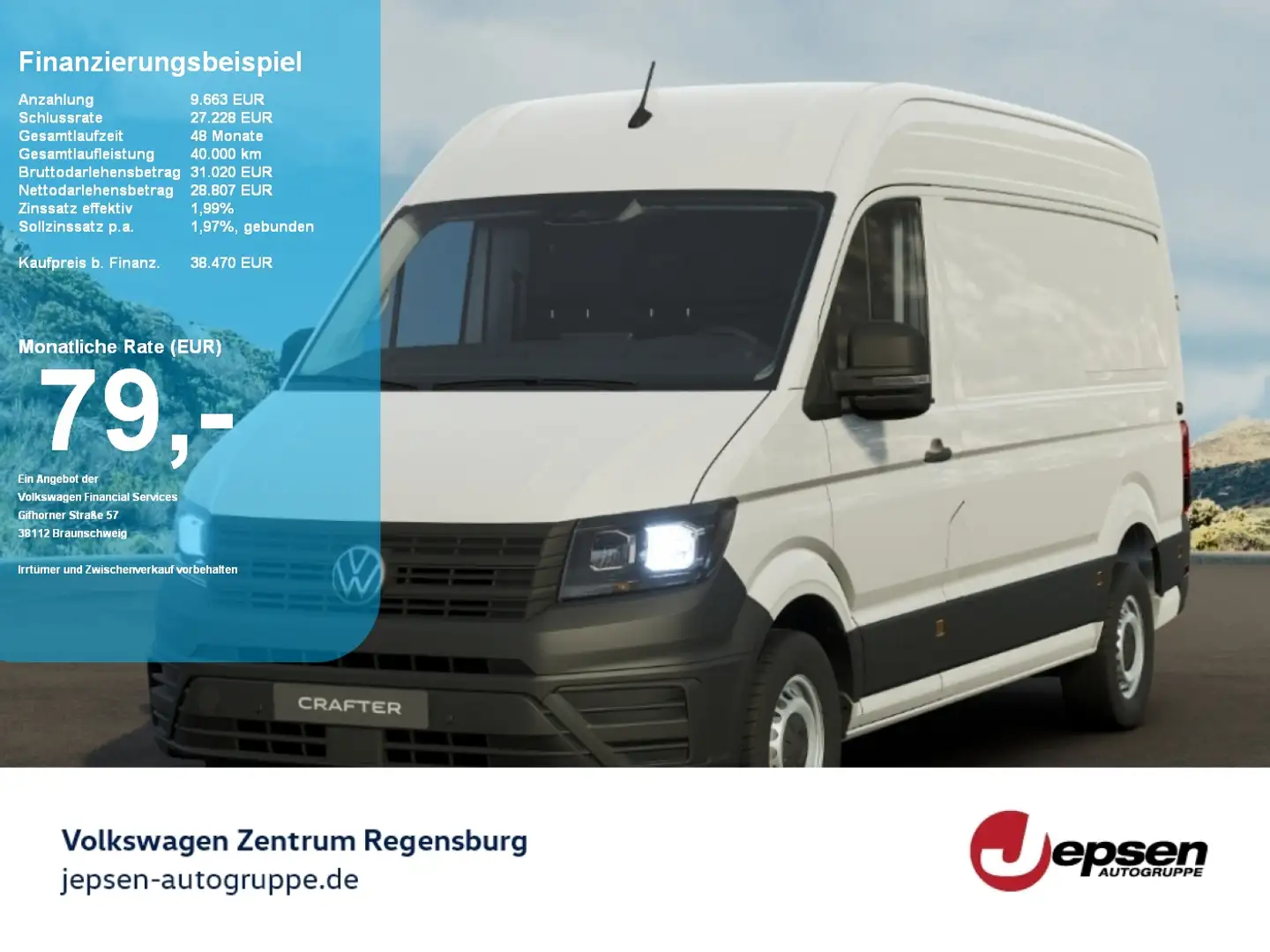 Volkswagen Crafter 35 Kasten MR HD KLIMA R-KAMERA PDC Weiß - 1