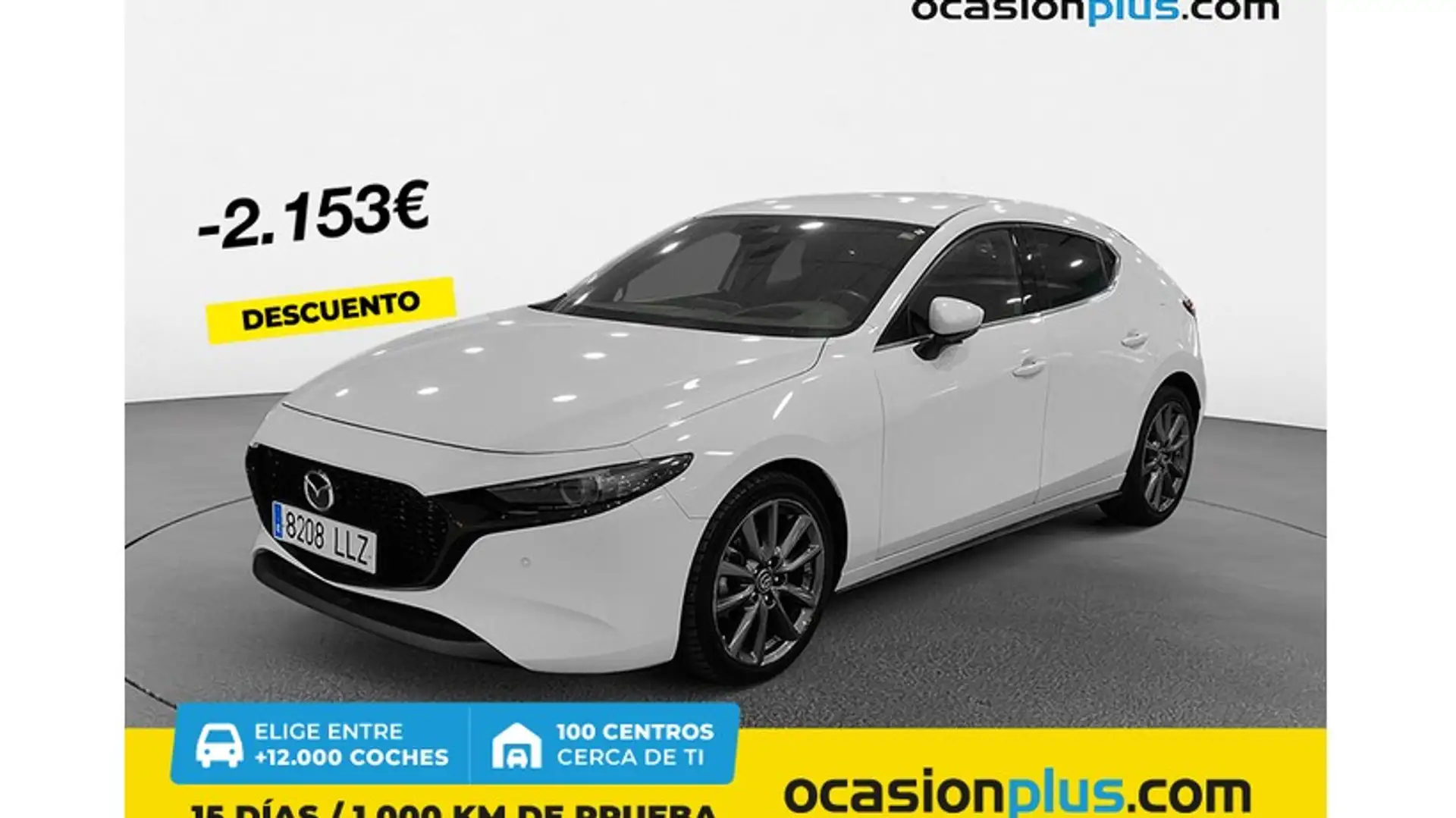 Mazda 3 2.0 e-Skyactiv-G Zenith 90kW Blanco - 1