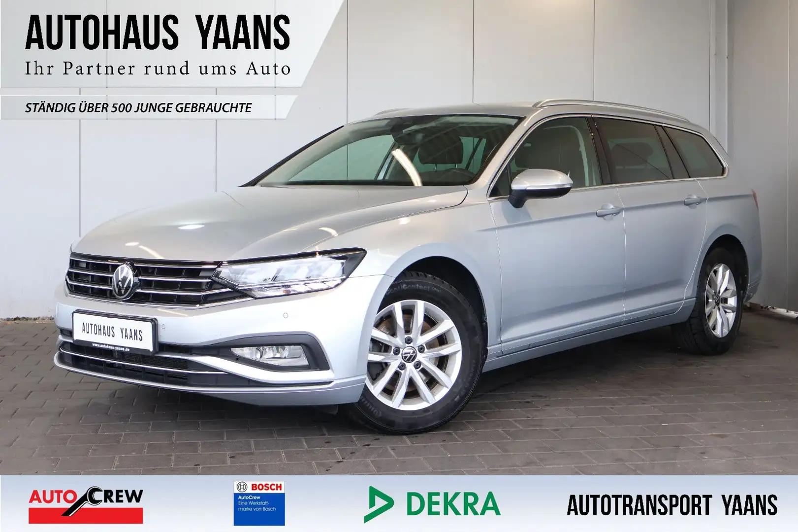 Volkswagen Passat Variant Passat 2.0 TDI Business ACC+SIDE+CARPLAY+KAM+LED Argent - 1