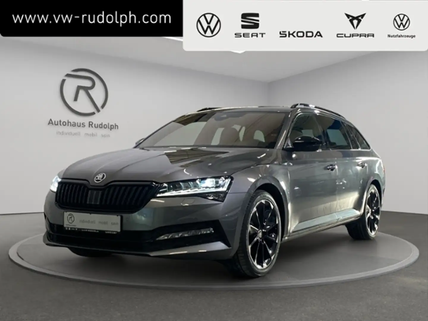 Skoda Superb Combi 2.0 TDI DSG Sportline / Navi Grau - 1