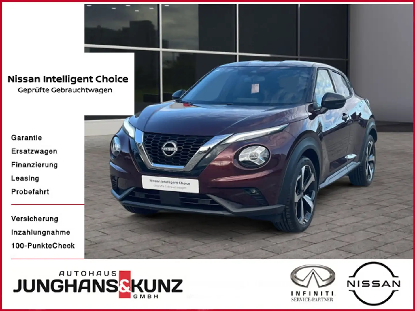 Nissan Juke 1.0 DIG-T Tekna I Leder I LED I 360° Kamera Noir - 1