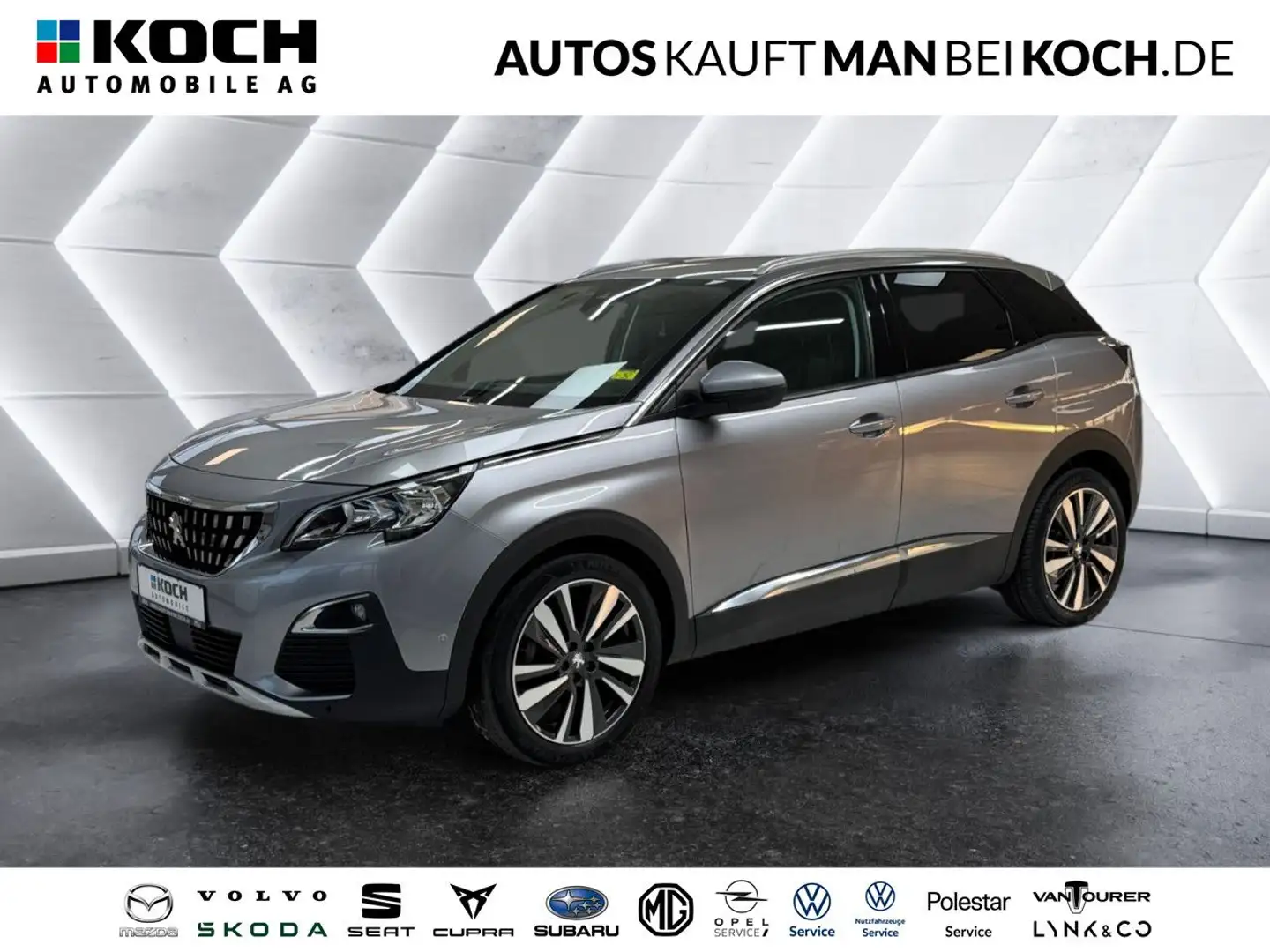 Peugeot 3008 1.5 BlueHDI130 Allure AHK SHZ KAM PDC DAB top Grau - 1