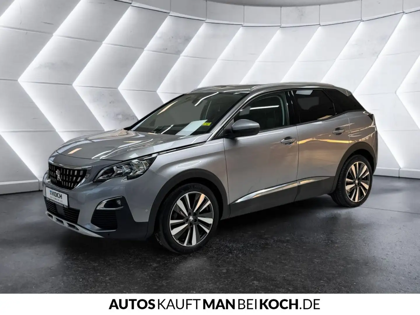 Peugeot 3008 1.5 BlueHDI130 Allure AHK SHZ KAM PDC DAB top Grau - 2