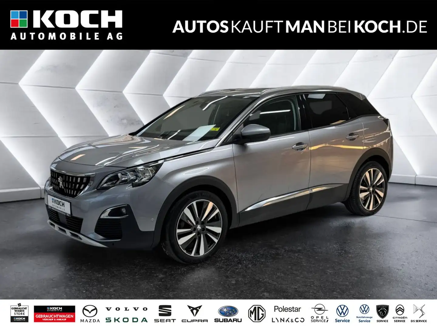 Peugeot 3008 1.5 BlueHDI130 Allure AHK SHZ KAM PDC DAB LED Gris - 1