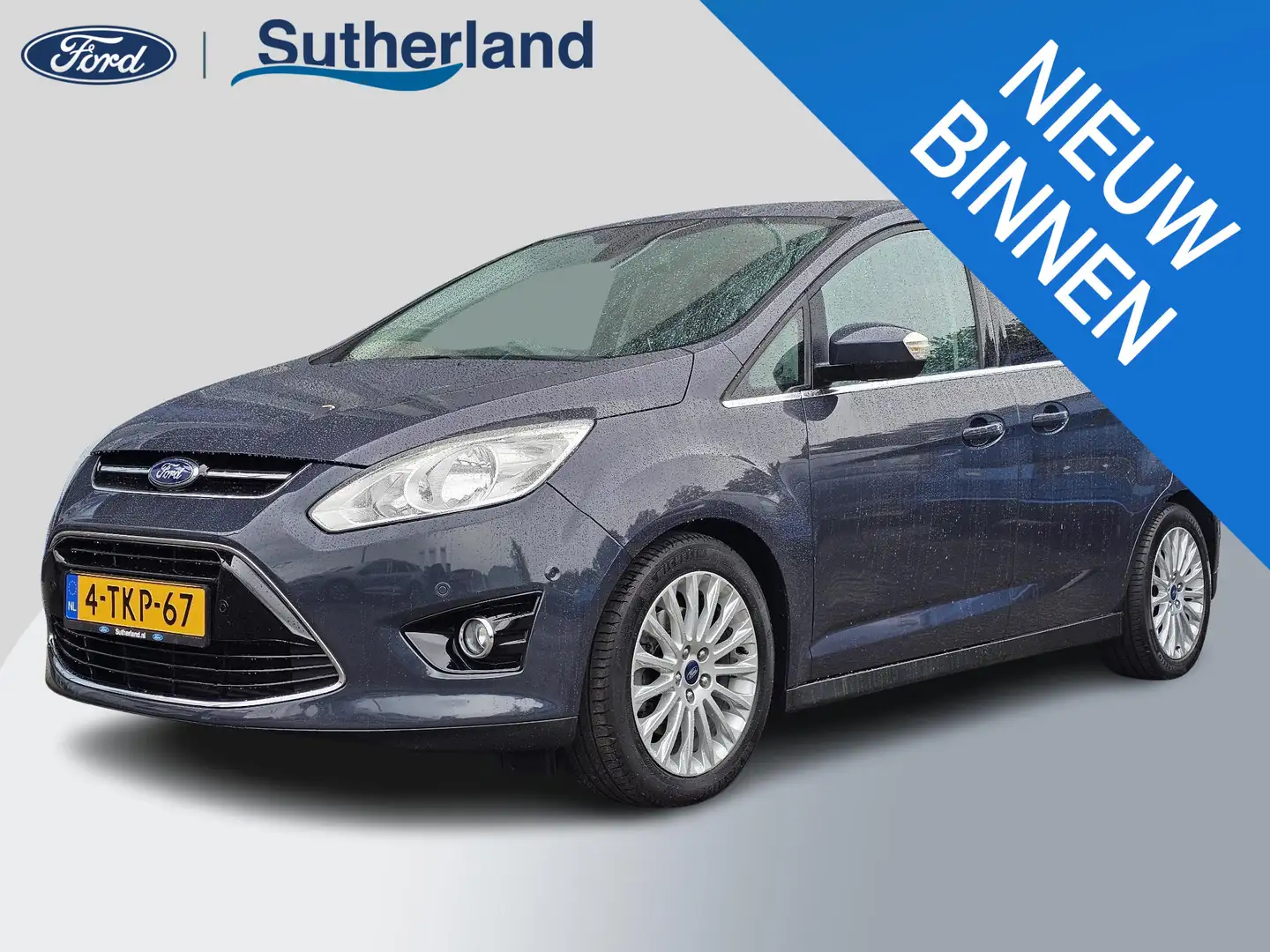 Ford Grand C-Max 1.6 EcoBoost Titanium 7p. Nieuwe distributieriem! Grijs - 1