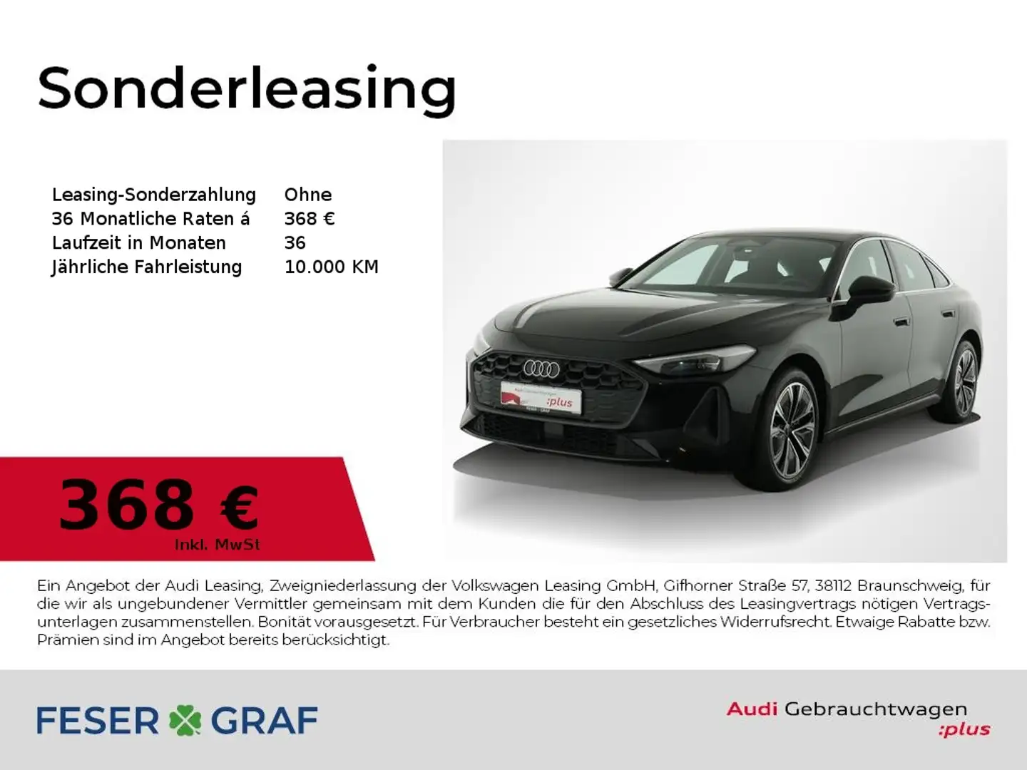 Audi A5 Lim. TFSI q. LED/Sportsitze/ACC + Parken/Navi Exp. Schwarz - 1