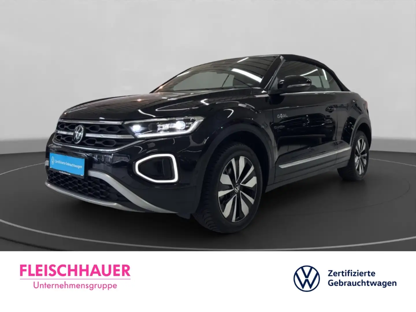 Volkswagen T-Roc Cabrio Goal 1.5 TSI LED+ACC+RFK+NAVI+AHK+VC+DAB Schwarz - 1