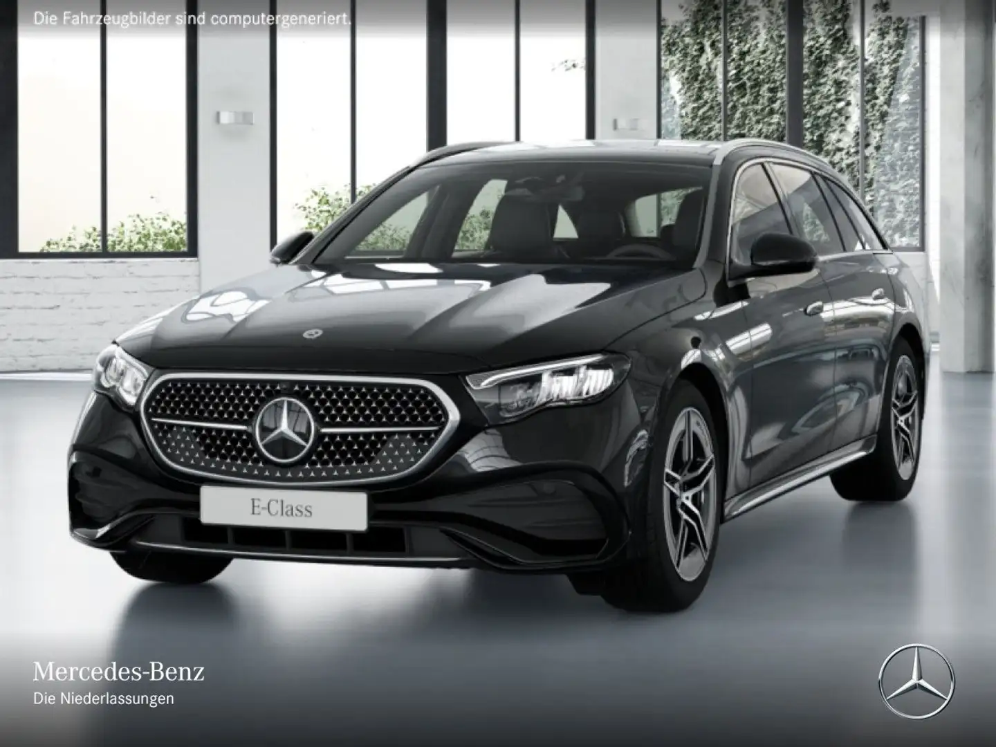 Mercedes-Benz E 220 d T AMG 360° Pano Burmester Distr. LED AHK Schwarz - 2
