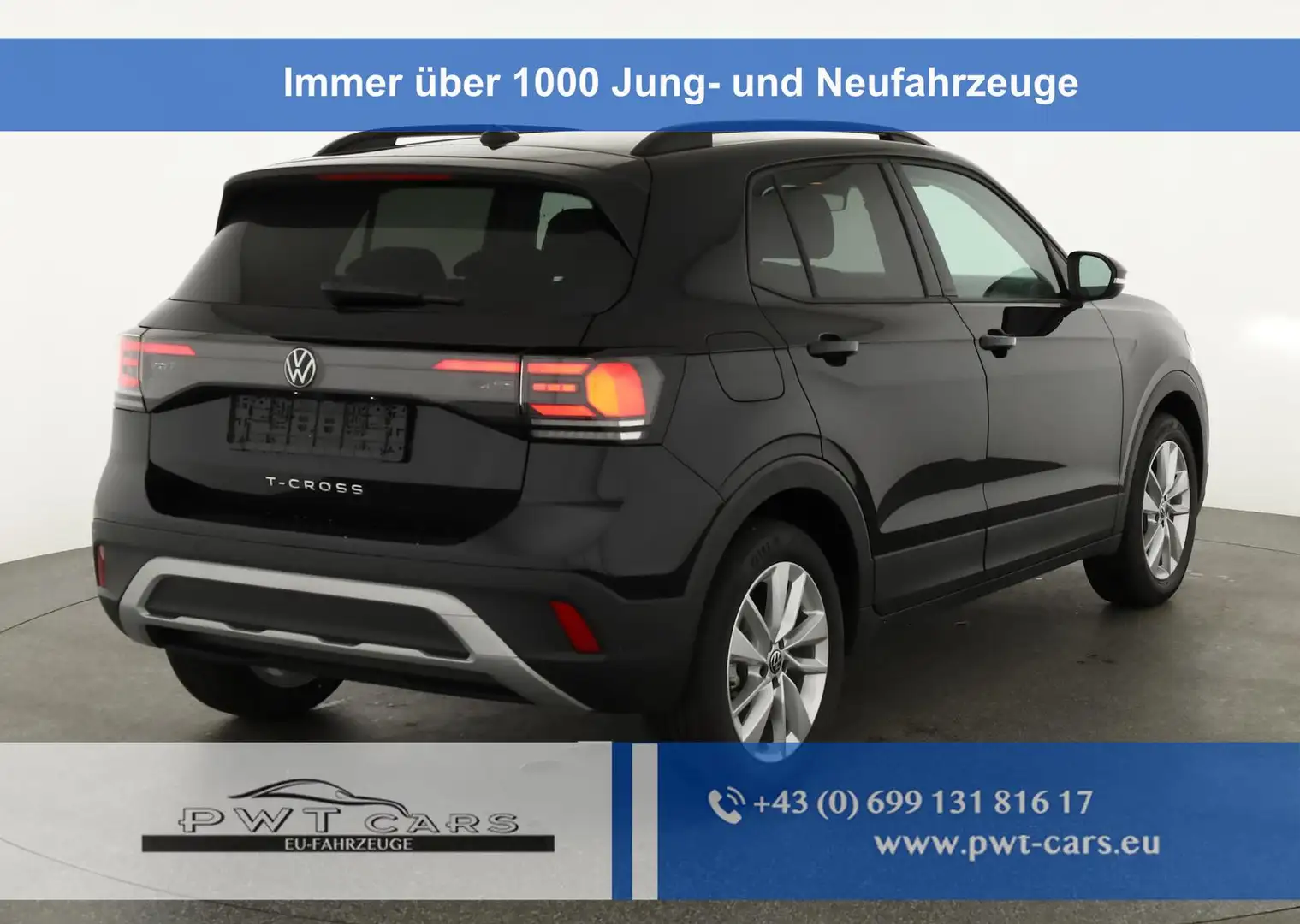 Volkswagen T-Cross 1.0 TSI 85 kW Life DSG Life, AHK, ACC, Ready2, ... Negro - 1
