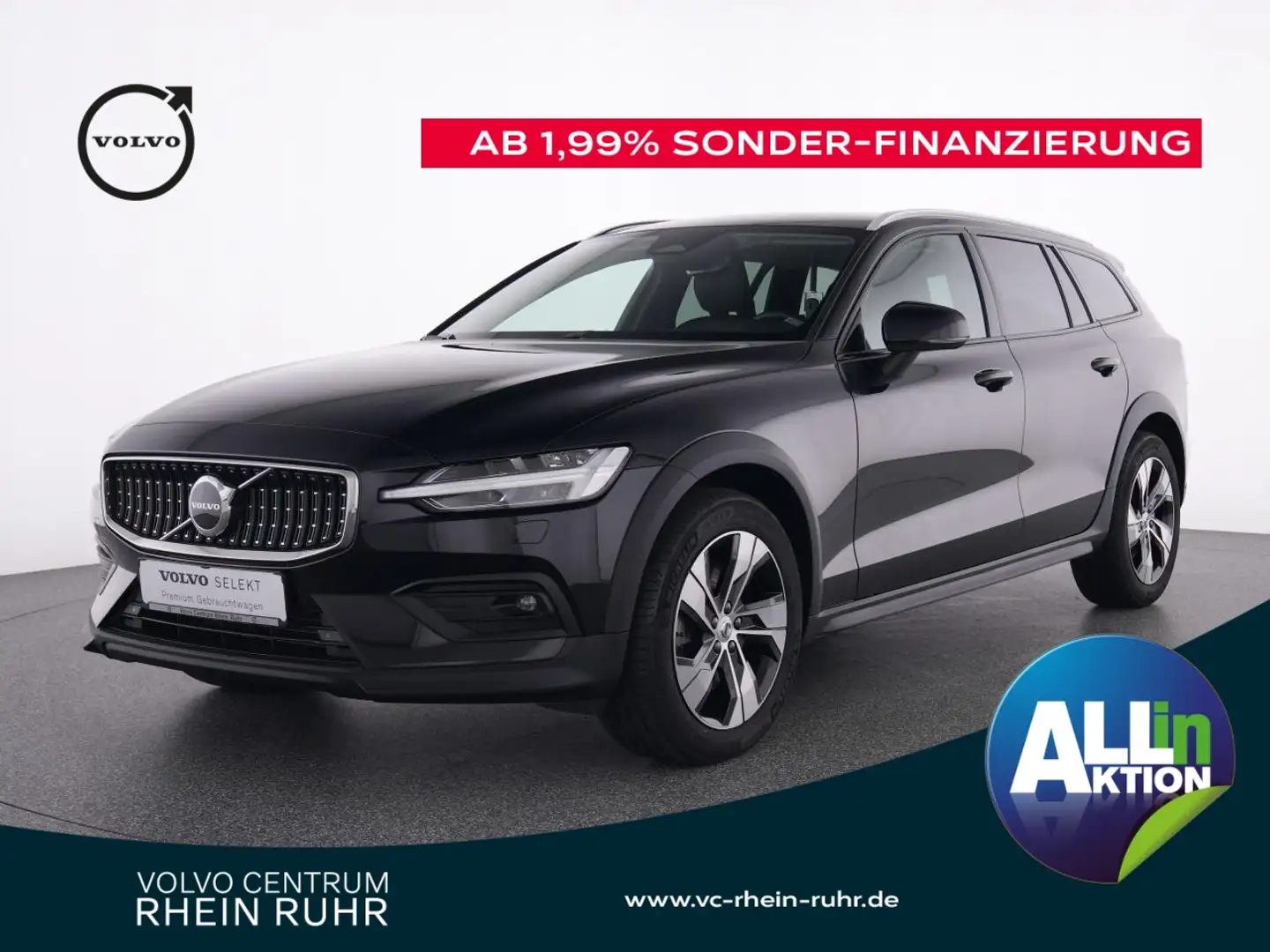Volvo V60 Cross Country B4 AWD FAHRER ASSIST+LICHT PAK. Schwarz - 1