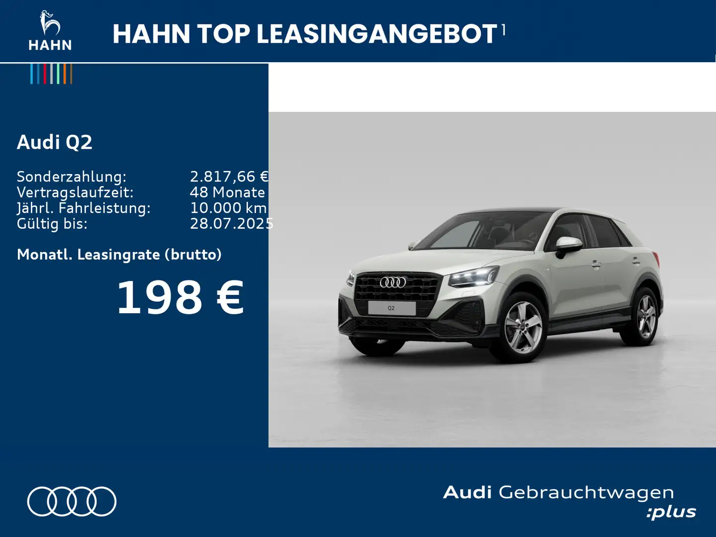 Audi Q2 35 TFSI S line AHK Navi CAM Pano Matrix Einph Silber - 2