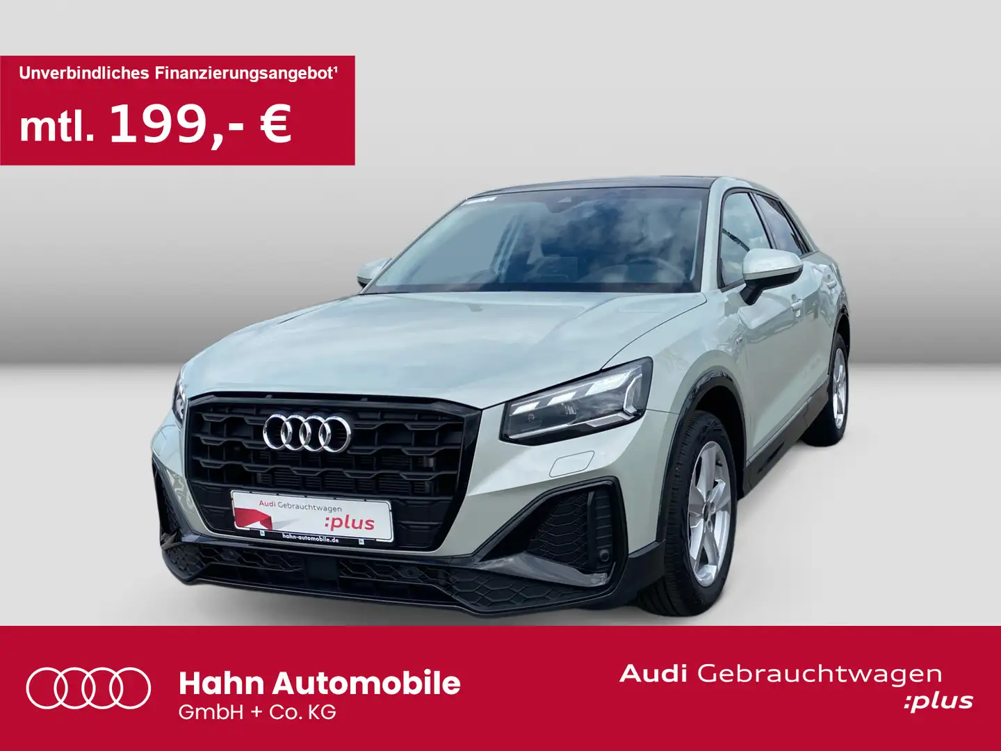 Audi Q2 35 TFSI S line AHK Navi CAM Pano Matrix Einph Silber - 1
