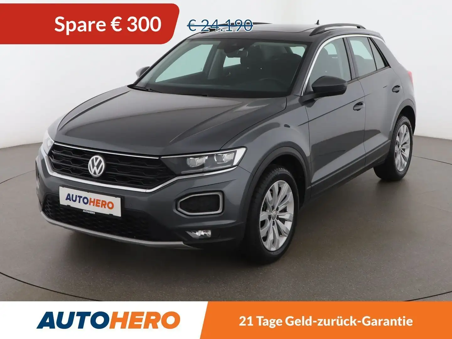 Volkswagen T-Roc 2.0 TDI Design Aut. *PANO*LED*ACC*NAVI*SPUR*TOT* Grijs - 1